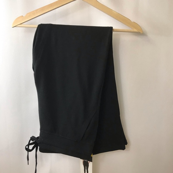 Champion Womens Soft Touch Drawstring Leggings Blue Size Medium